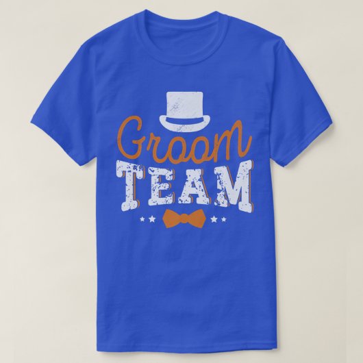 T-shirt Groom Team Engagement Bachelor Party Groomsman  (Design devant)