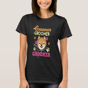 T-shirt Groomer animal de compagnie I Chien Grooming Unifo