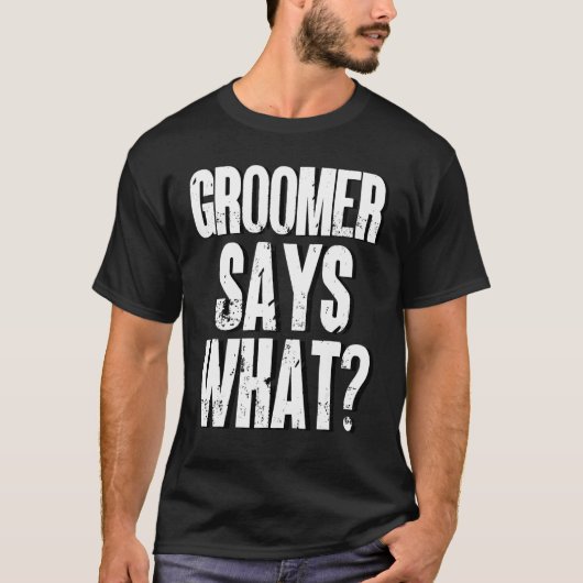 T-shirt Groomer Dit Ce Mocking Groomers Mème 2 (Devant)