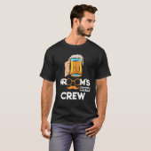 T-shirt Groom's Brew Crew Groomsmen Bachelor Party (Devant entier)