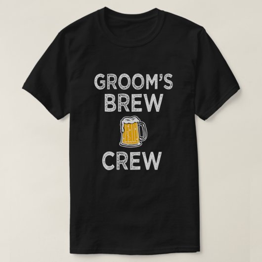 T-shirt Groom's Brew Crew Homs Groomsman Party (Design devant)