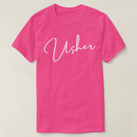 T-shirt Grooms Crew Usher Bachelor (Design devant)
