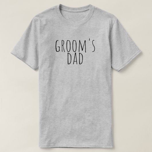 T-shirt Groom's Dad Bridal Party Wedding (Design devant)