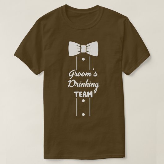 T-shirt Grooms Drinking Team Bachelor Party Squad Wedding  (Design devant)