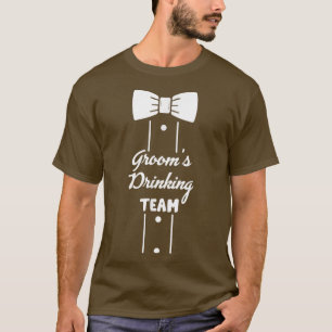 T-shirt Grooms Drinking Team Bachelor Party Squad Wedding 