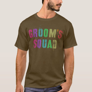 T-shirt GROOMS SQUAD Mariée Fête Famille Amis