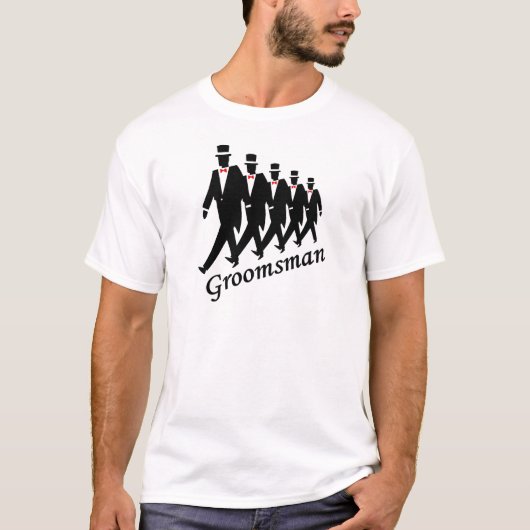 T-shirt Groomsman (hommes) (Devant)
