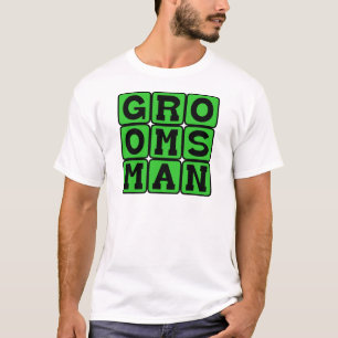 T-shirt Groomsman, membre du cortège de mariage.png