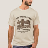 T-shirt Groomsman Party Posse Cowboy Bachelor (Devant)