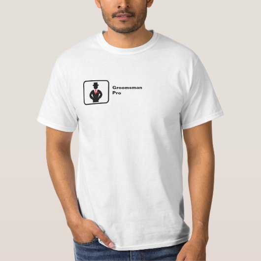 T-shirt Groomsman Pro (petit logo) (Devant)