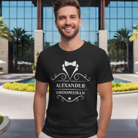 Groomsman Tuxedo Cravate noir