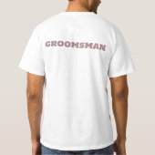 T-shirt Groomsman White Wedding Party (Dos)