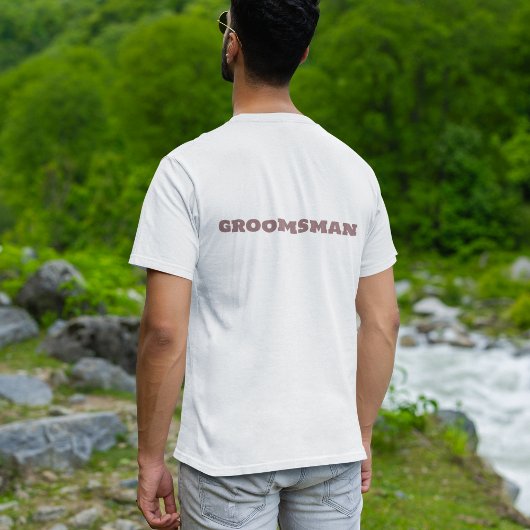 T-shirt Groomsman White Wedding Party