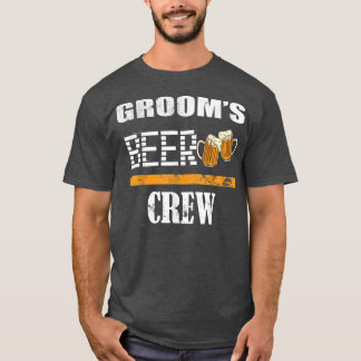 T-shirt Groomsmen Beer Team Wedding Groomsmen Grooms Crew 