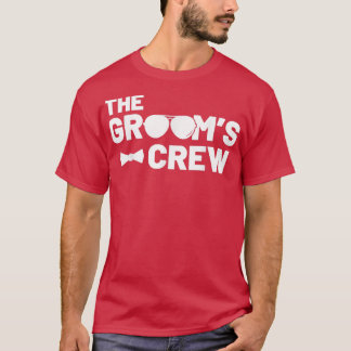 T-shirt Groomsmen Groom Squat Hommes Bachelor Fournitures 