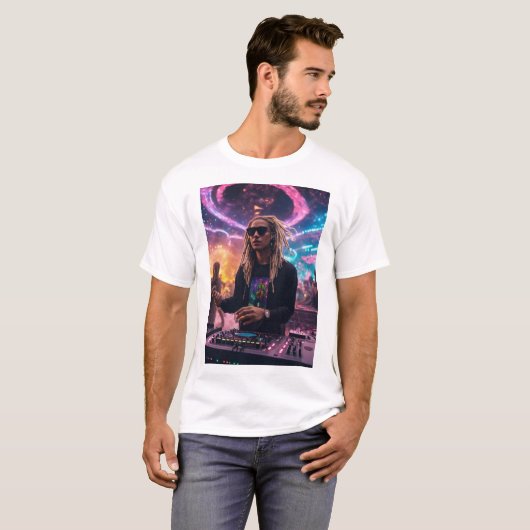 T-shirt Groove Master DJ Tee - Unleash Beat in Style (Devant entier)