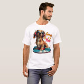 T-shirt Groovin Paws - Dachshund Music (Devant entier)