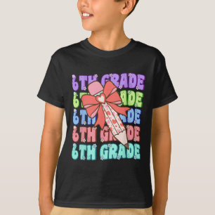 T-shirt Groovy 6e rentrée des classes Premier jour de sixi