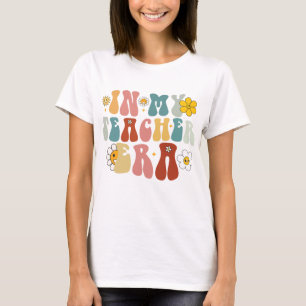 T-shirt Groovy à l'ère de mon professeur Retour à l'école