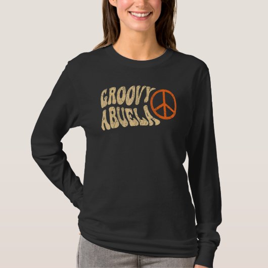 T-shirt Groovy Abuela 70s Aesthetic Nostalgia 1970's Mexic (Devant)