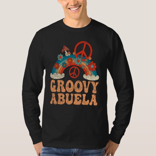 T-shirt Groovy Abuela 70s Aesthetic Nostalgia 1970's Mexic (Devant)