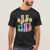 T-shirt Groovy BE KIND Retro Stop Bullying Choose Kindness (Devant)