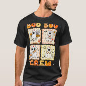 T-shirt Groovy Boo Boo Crew Nurse Funny Ghost Women Hallow (Devant)