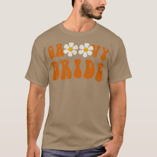 T-shirt Groovy Bride Retro Bachelorette Party Boho Shower