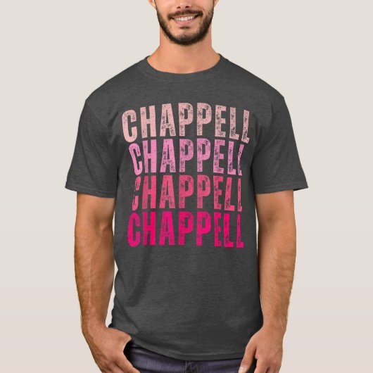 T-shirt Groovy Chappell Prénom Personnalisé Chappellee (Devant)