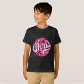 T-shirt Groovy Chris First Name D I Love Chris Tees Meme  (Devant entier)