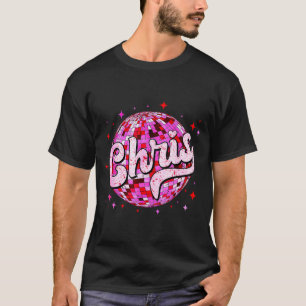 T-shirt Groovy Chris prénom D J'aime Chris Tees Meme