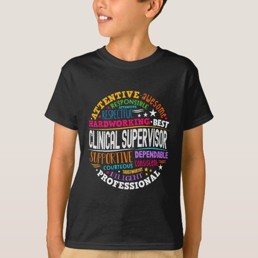 T-shirt Groovy Clinical Supervisor Appreciation Health Wor (Devant)