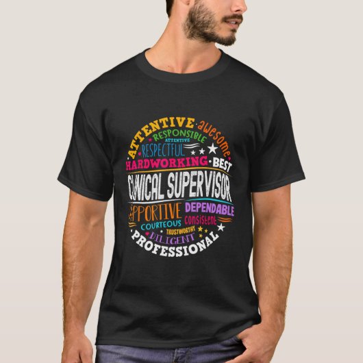 T-shirt Groovy Clinical Supervisor Appreciation Health Wor (Devant)