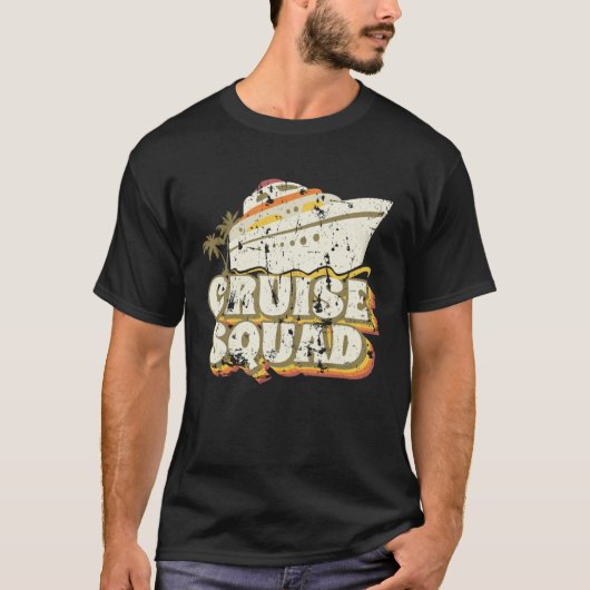 T-shirt Groovy Cruise Squad Vacation Matching Group (Devant)