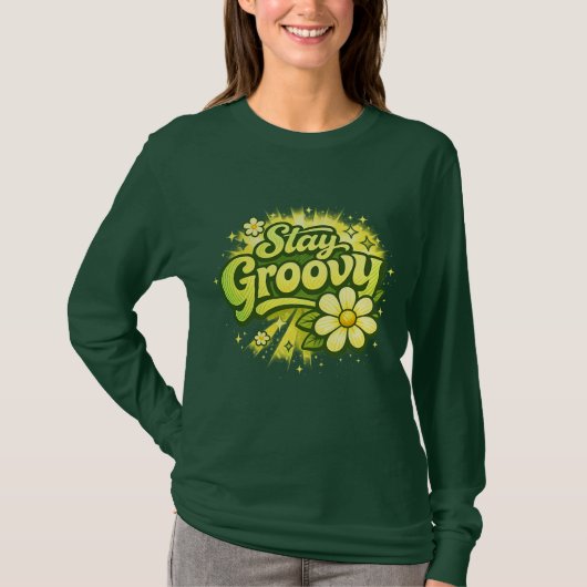 T-shirt Groovy Flower Shirt (Devant)