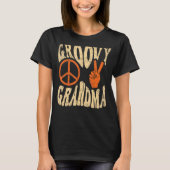 T-shirt Groovy Grandma 70s Aesthetic Nostalgia 1970's Retr (Devant)