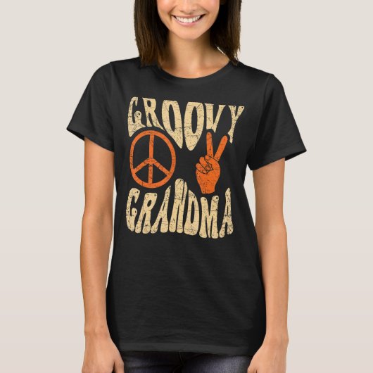 T-shirt Groovy Grandma 70s Aesthetic Nostalgia 1970's Retr (Devant)