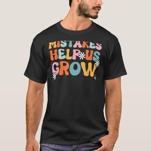 T-shirt Groovy Growth Positive Retro Teachers Back To Scho (Devant)