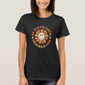 T-shirt Groovy Hippy Teacher Be Kind Teach Love Inspire El (Devant)