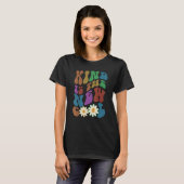 T-shirt Groovy KIND IS THE NEW COOL Retro Anti Bullying Ch (Devant entier)