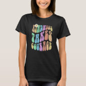 T-shirt Groovy KINDNESS TAKES COURAGE Retro Stop Bullying (Devant)