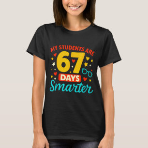 T-shirt Groovy Mes élèves sont 67 jours plus intelligents