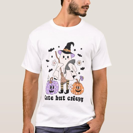 T-shirt Groovy Mignon Mais Flippant - Halloween (Devant)