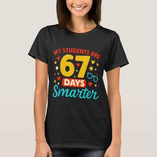 T-shirt Groovy My Students Are 67 Days Smarter 67 Meme For (Devant)