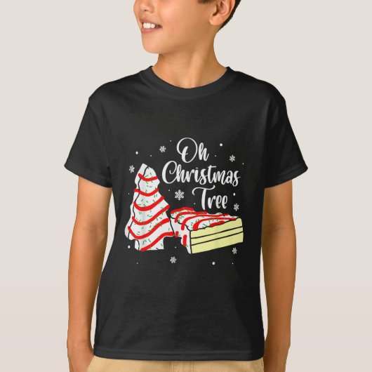 T-shirt Groovy Oh Christmas Tree Cakes Debbie Becky Jen Ca (Devant)