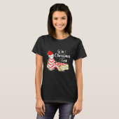 T-shirt Groovy Oh Christmas Tree Cakes Debbie Becky Jen Ca (Devant entier)
