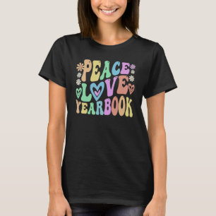 T-shirt Groovy PAIX AMOUR ANNÉE SCOLAIRE Club Littéraire R