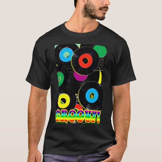 T-shirt Groovy Records (Devant)