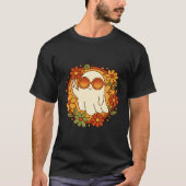 T-shirt Groovy Retro Ghost Halloween (Devant)