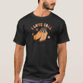T-shirt Groovy Retro I Love Fall Prevention Fall Physical  (Devant)